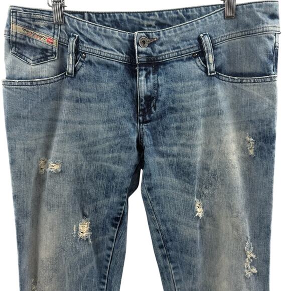 Diesel Matic Men’s Factory Distressed Stretch Jeans Made in Italy Size 31 x 32 - Picture 2 of 14